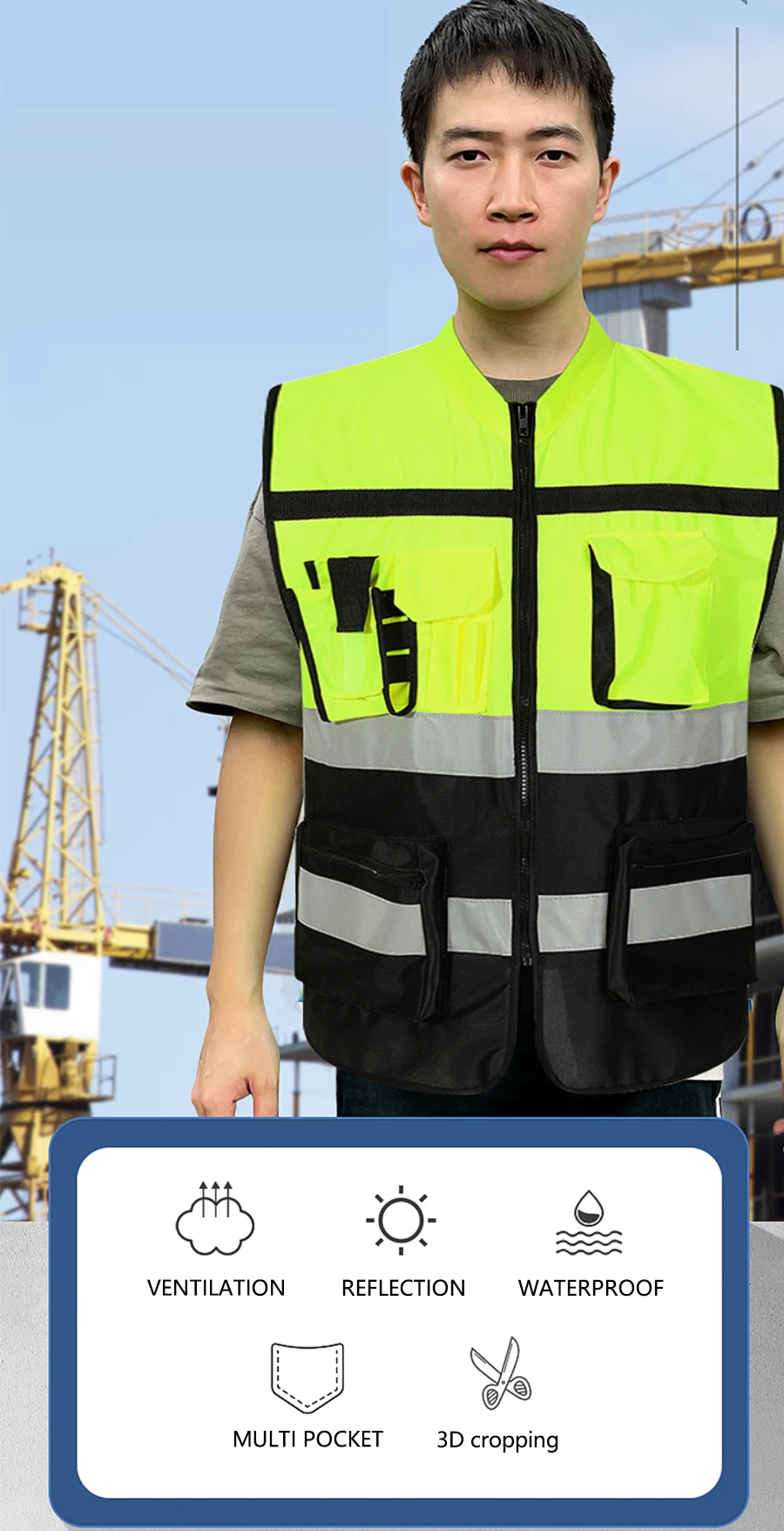 Night Walking Highlight Vest: Outdoor Adjustable Safety Biking Gear 7 kf See4961067e0e4667a021ac9bc2536e5aA