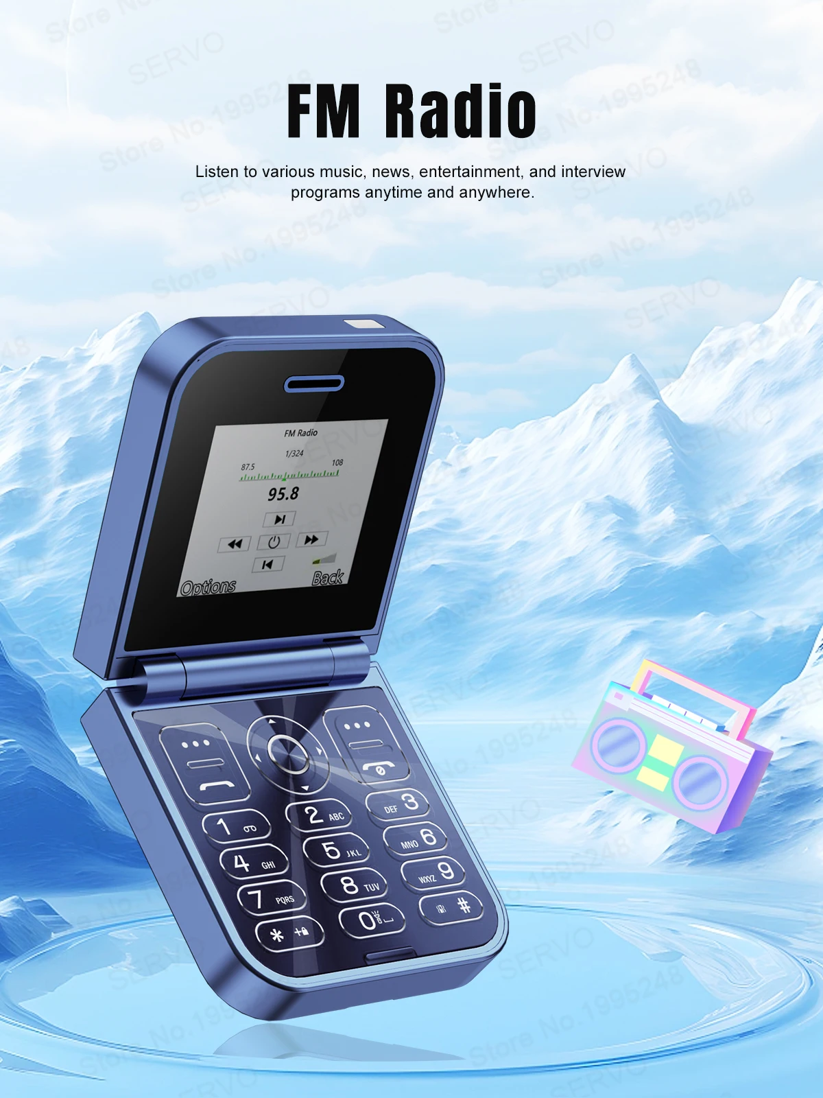 SERVO F15 Mini Flip Phone: Dual SIM, Magic Voice, Call Recording, 2G GSM 14 kf Seecb8d4720c6418abf3d07e43333e7b55