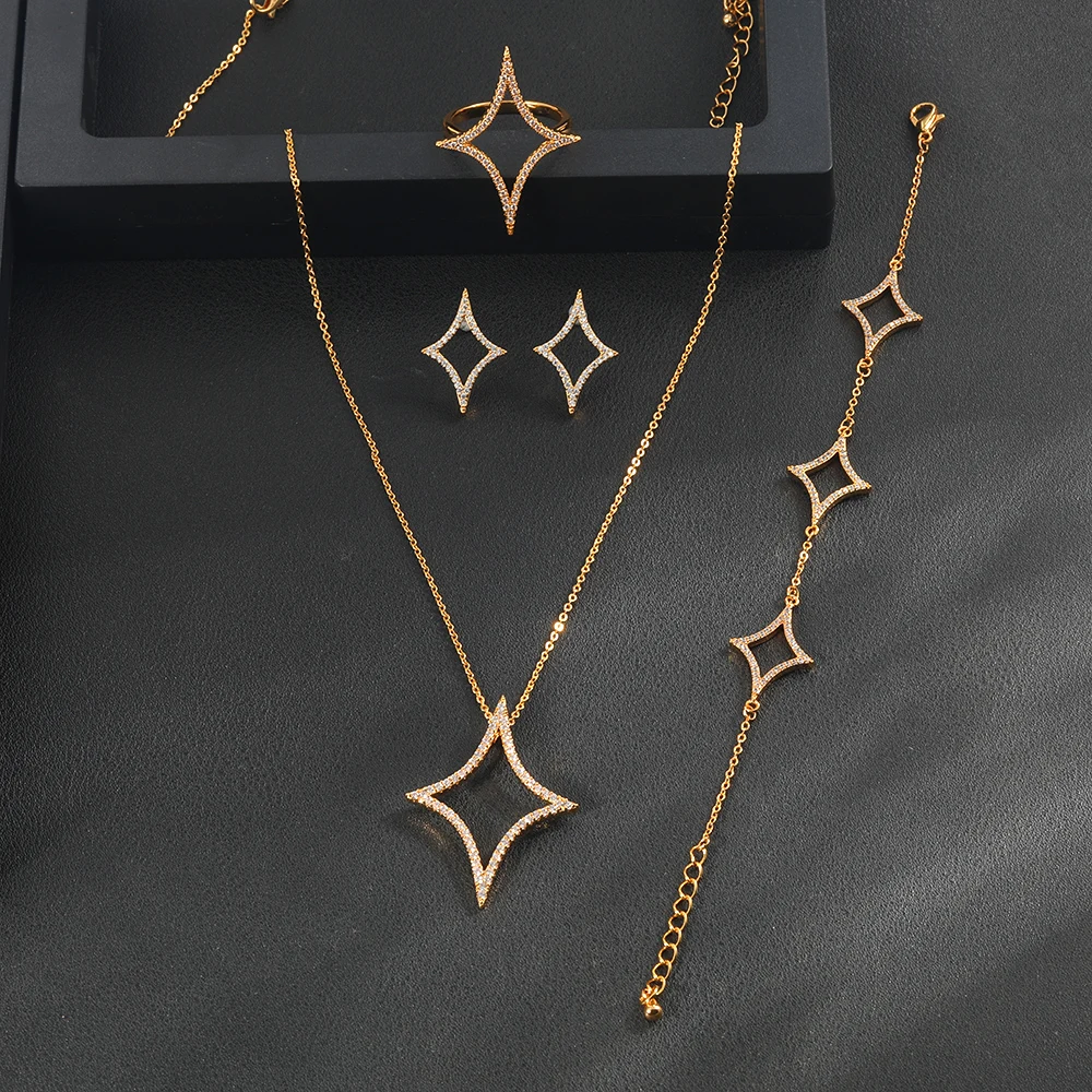 Jankelly 5PCS Luxury Waterdrop Indian Jewelry Set: Wedding & Bridal Party 4 kf Seeef1b4d01814c95b1135ce4a2568624w