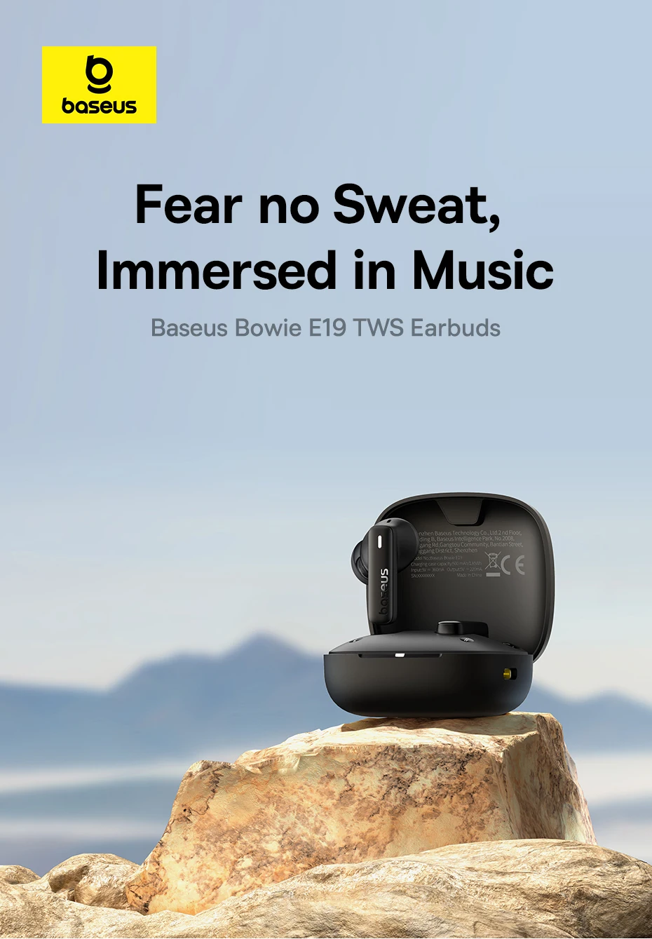 Baseus Bowie E19: Bluetooth 5.3, Big Bass 12mm Drivers, IPX5 Waterproof 9 kf Sef0c699f5f444748ae764da15bfc5711q