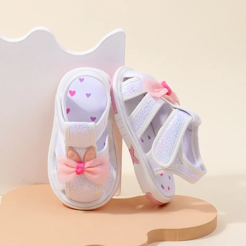 Baby Squeaky Shoes: Funny Toddler Sound Prewalking Sneaker w/ Butterfly-Bow 11 kf Sf0a3691528174480aa3e30d784a19649A