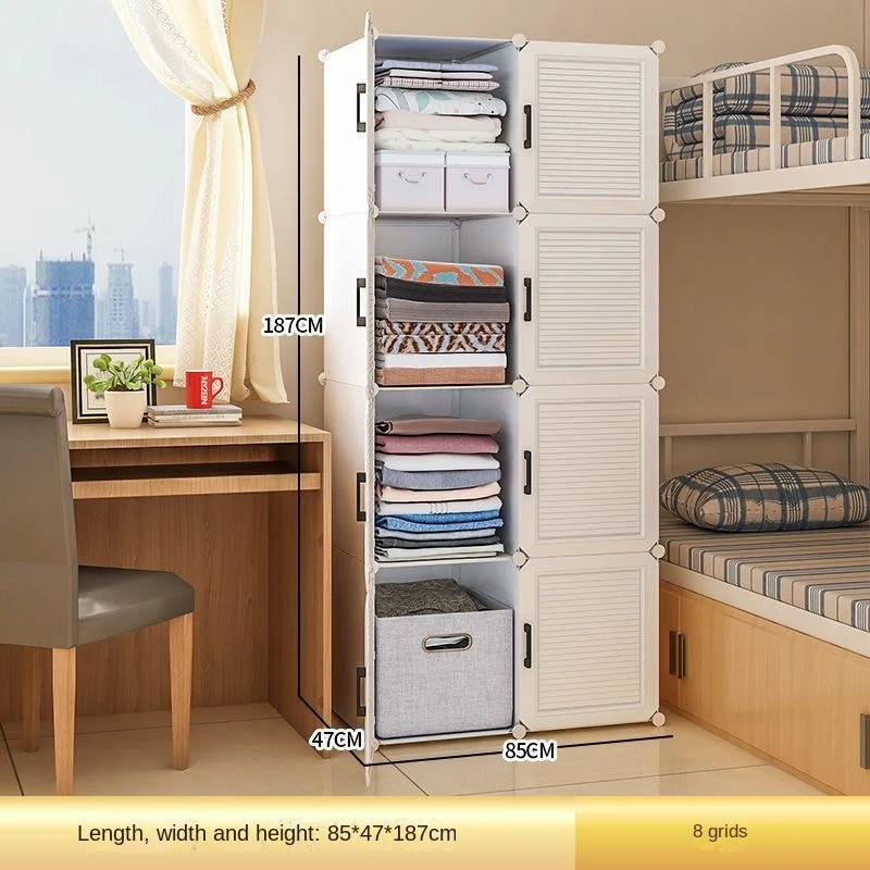 Household Folding Wardrobe: Dustproof Plastic Collapsible Storage Closet 25 kf Sf1a3cc1d363341d2a0cfb31908310dadn