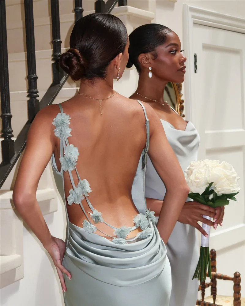 Mozision Floral Draped Maxi Dress: Backless Spaghetti Strap Bodycon Party 9 kf Sf334d9a9e00044cd9729471f4b5a9d20Y