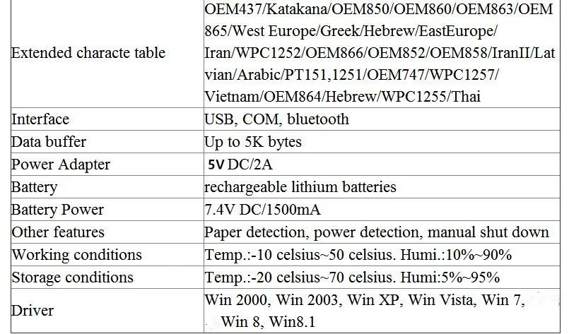 Mini Thermal Receipt POS Printer: Wireless Bluetooth 58mm Bill/Ticket 21 kf Sf38813ca6eae4355b1e746d06d805fd9z
