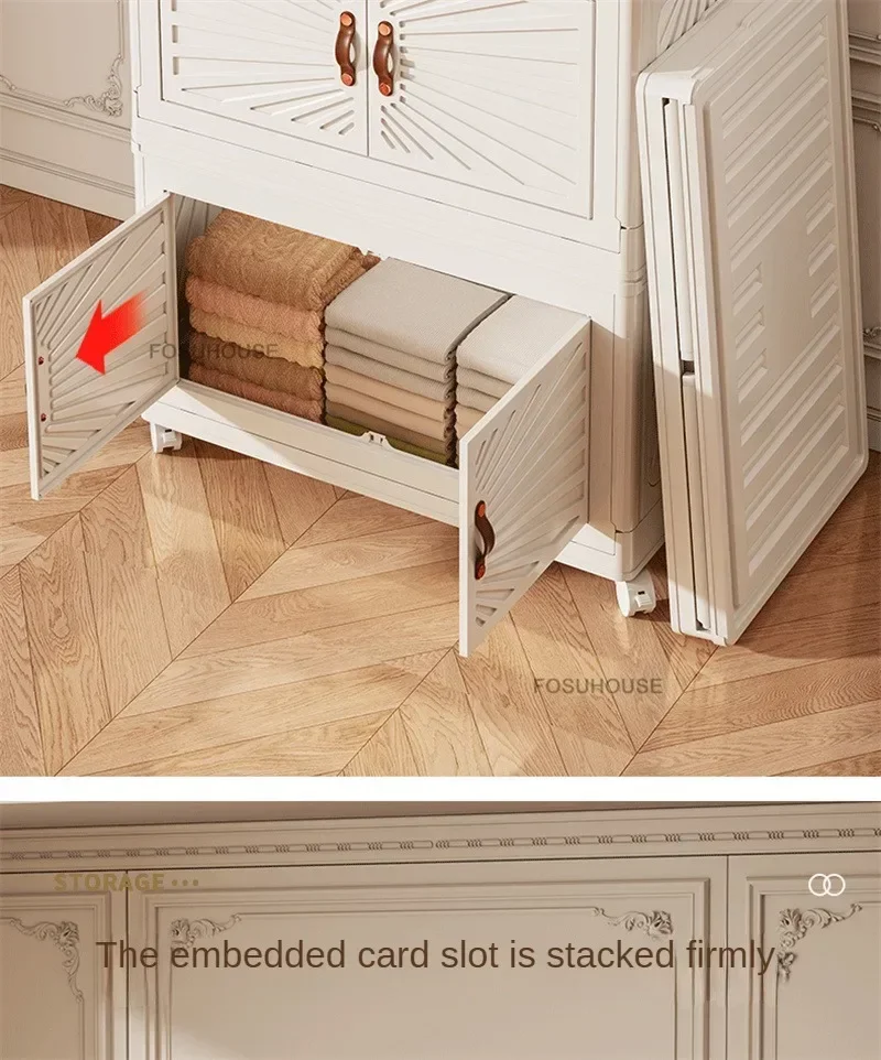 Nordic Folding Wardrobe: Simple Multi-Layer Closet Storage Locker 15 kf Sf3e4946efd2349c8a88965dbc5f252den