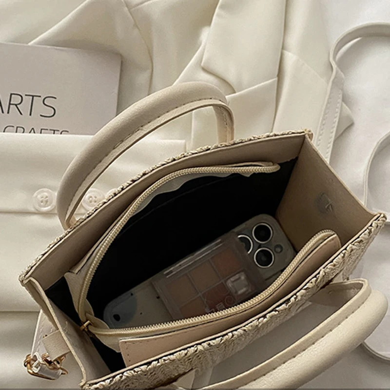 Grass Woven Crossbody Bag: Japanese Flower Handbag, Fashion Shoulder Bag 35 kf Sf88a1f349d4e47ba82fca2d6693d7967N
