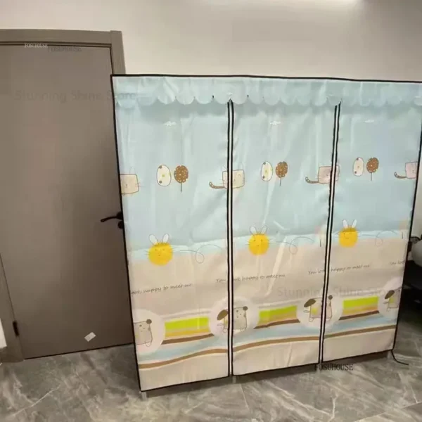 Simple Folding Bedroom Wardrobes for Bedroom Closets Household Bedroom Rental Wardrobe Home Furniture Creative Storage Cabinet - Image 6