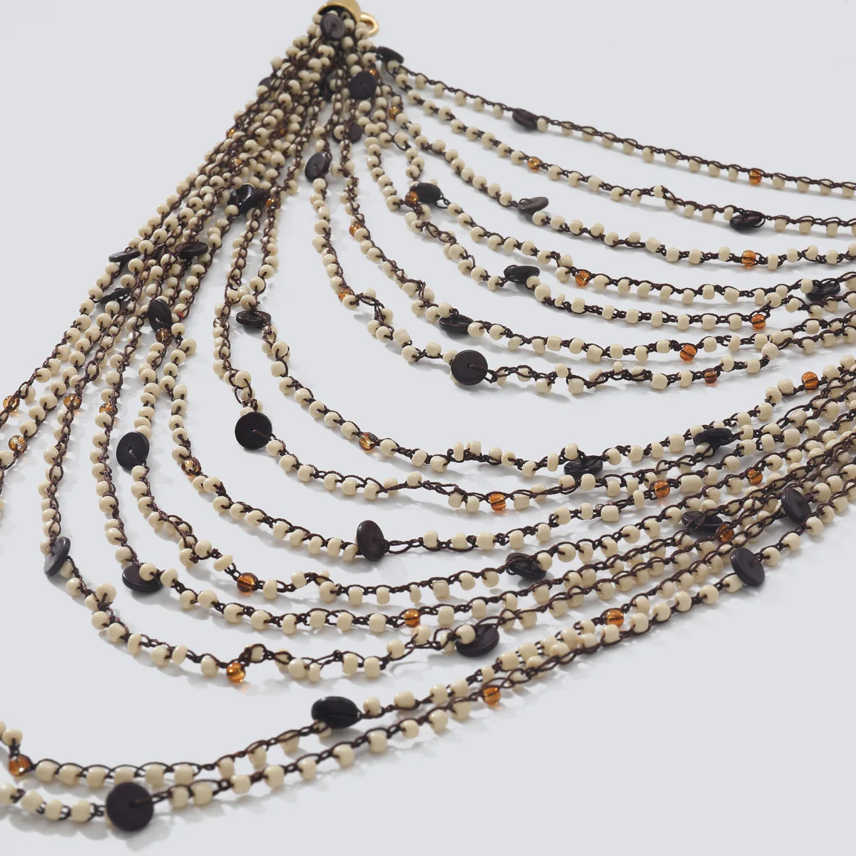 ZAA Multi-Layered Handmade Necklace: Exaggerated Fashion Jewelry 11 kf Sf9d410d20263444e99693b1d39251f8du