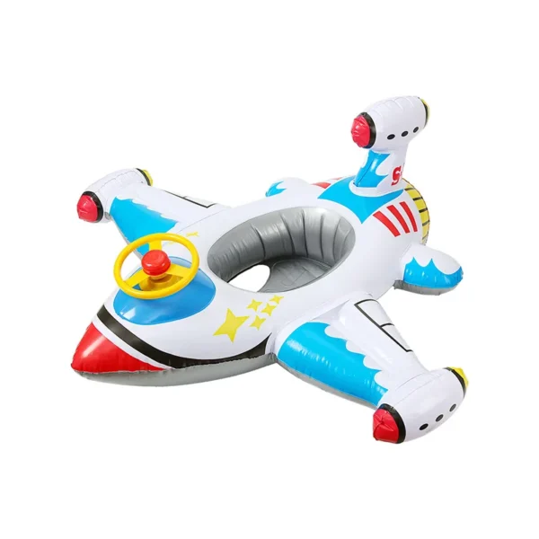 Baby Swim Ring Inflatable Toy Aircraft Shape Swimming Circle Seat Float Swimming Pool Beach Summer Water Toy For Kid Children - Image 4