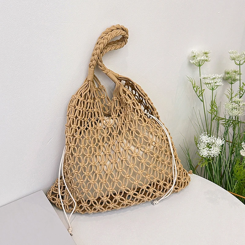 Woven Boho Shoulder Bag: Handmade Knitted Large Capacity Beach Tote 11 kf Sfd9d38c270d54c259deb526c8a4853737