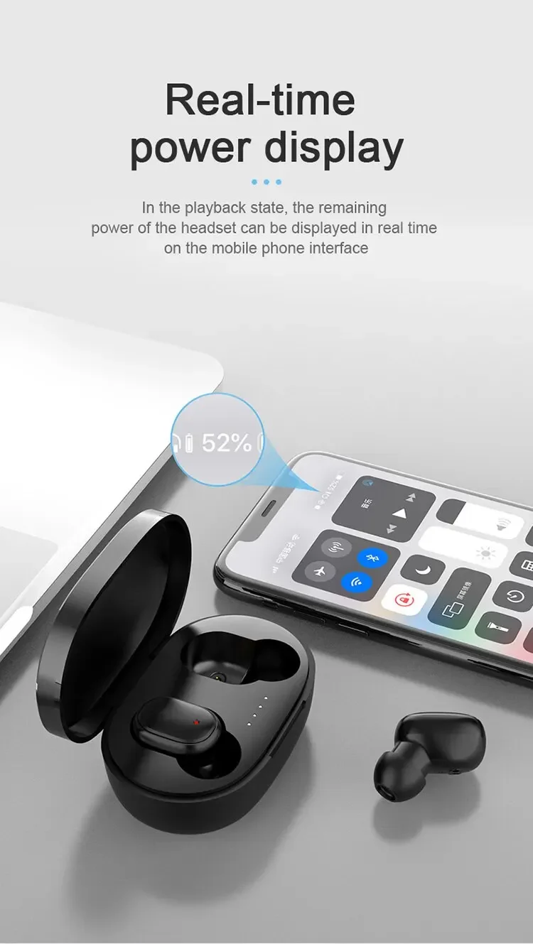 A6S TWS Wireless Headset: Bluetooth Headphones, Sport Stereo Earbuds 16 kf Sff5134fb6bc247e69e610a2fd2684e5bi