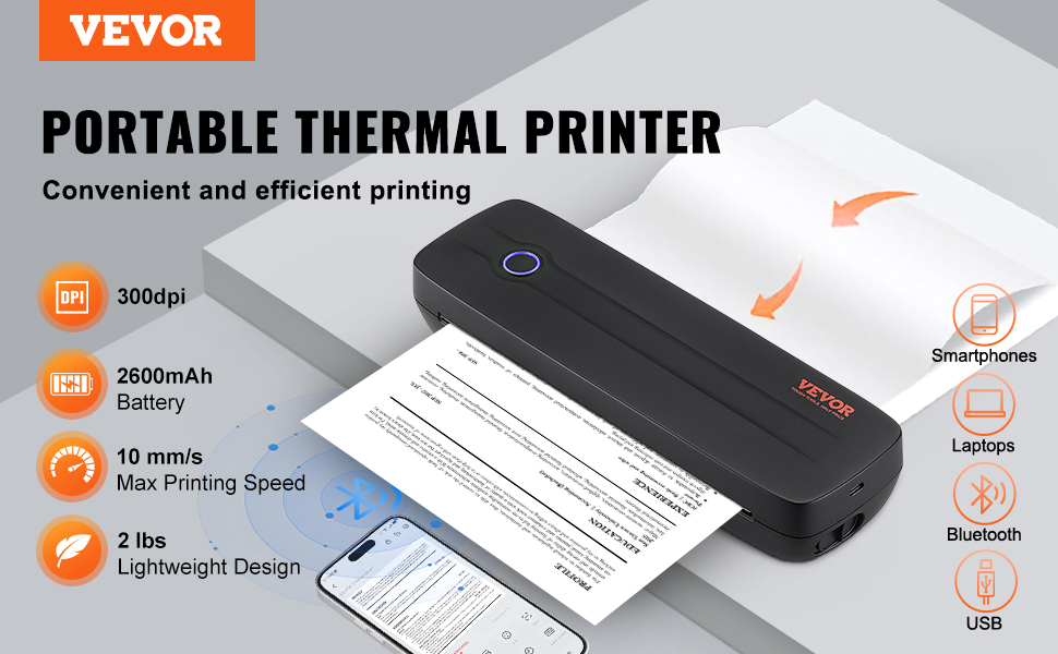 product BXSRMDYJ300D13LS8 portable thermal printer a100 1.4 pt