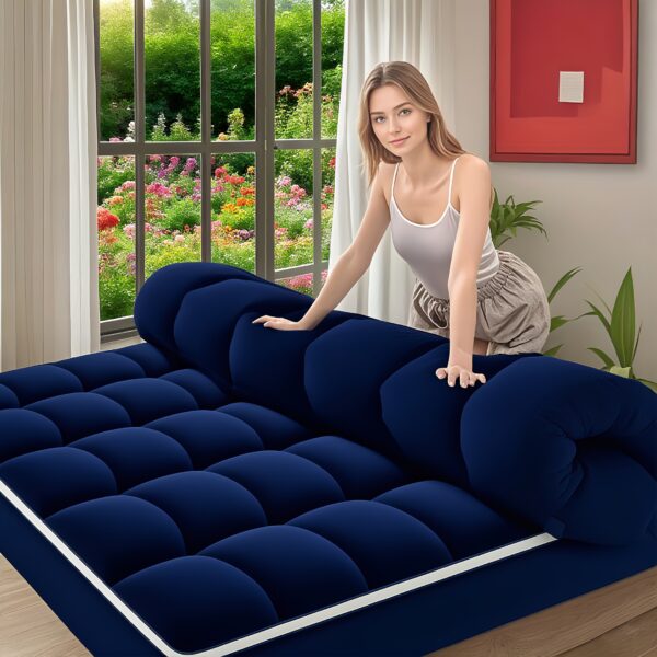 Mattress Topper, Extra Thick Mattress Pad Pillow Top Mattress Cover Quilted Fitted Mattress Protector Top Stretches Up 8-21" Deep Pocket Cooling with 1500GSM - Image 7