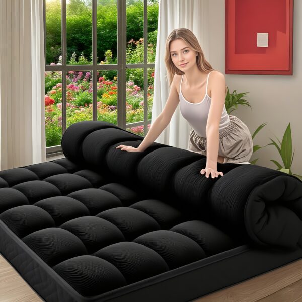 Mattress Topper, Extra Thick Mattress Pad Pillow Top Mattress Cover Quilted Fitted Mattress Protector Top Stretches Up 8-21" Deep Pocket Cooling with 1500GSM - Image 9