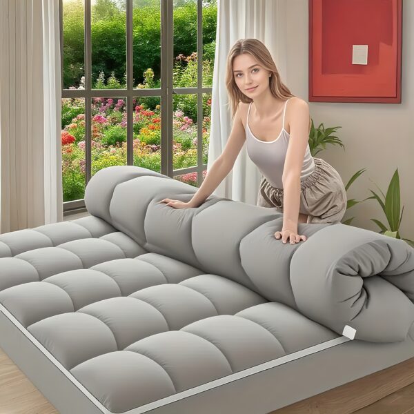 Mattress Topper, Extra Thick Mattress Pad Pillow Top Mattress Cover Quilted Fitted Mattress Protector Top Stretches Up 8-21" Deep Pocket Cooling with 1500GSM - Image 5