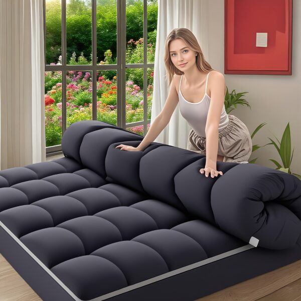 Mattress Topper, Extra Thick Mattress Pad Pillow Top Mattress Cover Quilted Fitted Mattress Protector Top Stretches Up 8-21" Deep Pocket Cooling with 1500GSM - Image 12